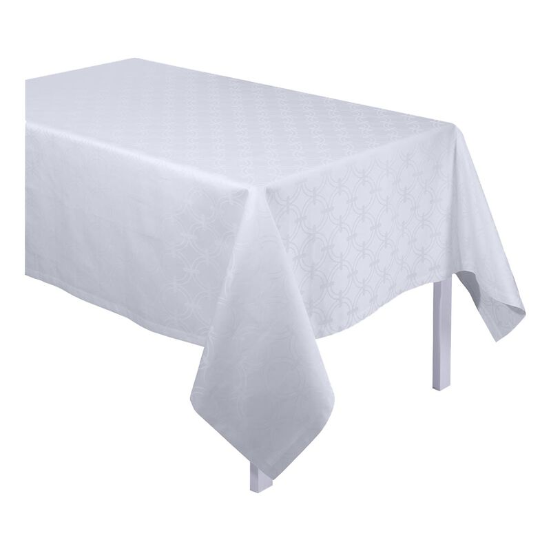 Mantel Anneaux Blanc 170x170 100% algodon, , hi-res image number 2