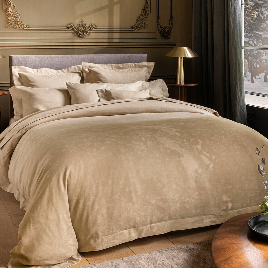 Funda de edred&oacute;n Arabesque S&eacute;pia 140X200 50% algod&oacute;n - 50% lino, , hi-res image number 2