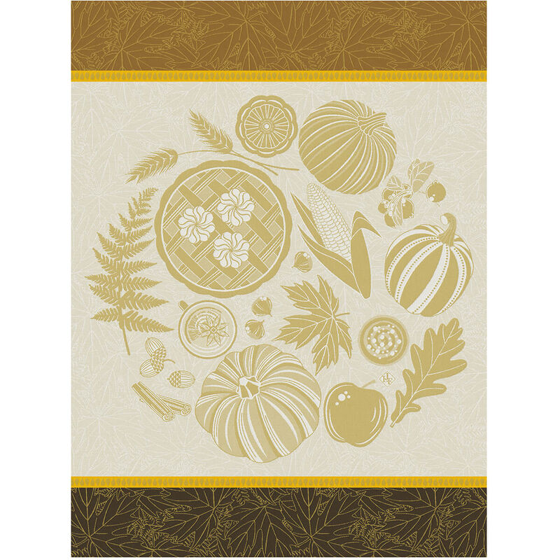 Paño de cocina Thanksgiving Chêne 60x80 100% algodón, , hi-res image number 0