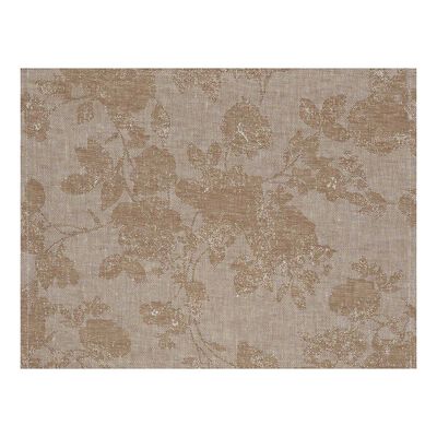 Individual antimancha Casual Flower lino,  Individual antimancha Casual Flower lino