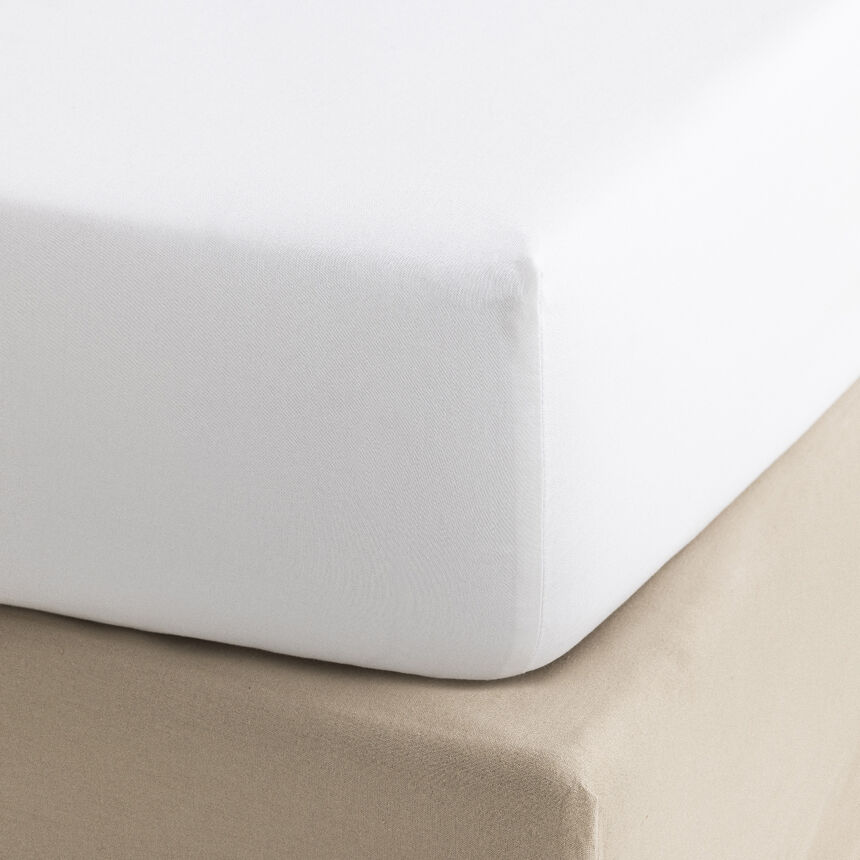 S&aacute;bana bajera Apparat Blanc 100X200X35 100% algod&oacute;n, , hi-res image number 0