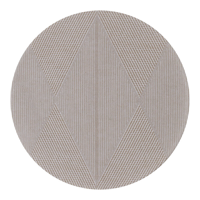 Individual Club Losanges Naturel Ø42 89% algodón / 11% lino, , hi-res image number 1