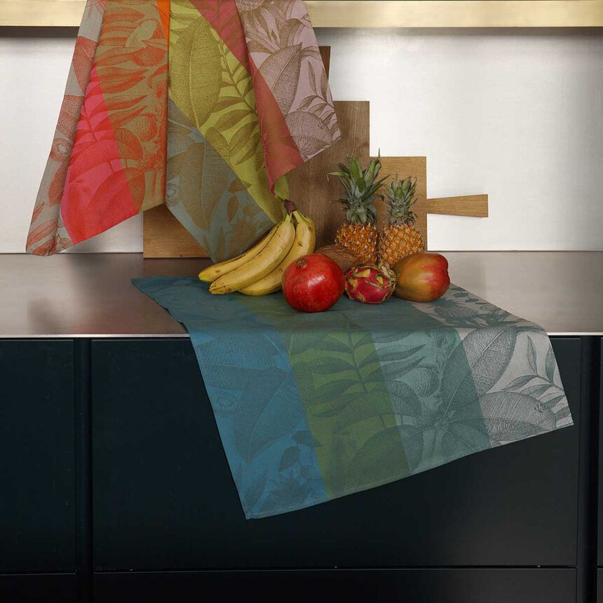 Pa&ntilde;o de cocina Fruits exotiques Palme 60x80 100% algodon, , hi-res image number 1