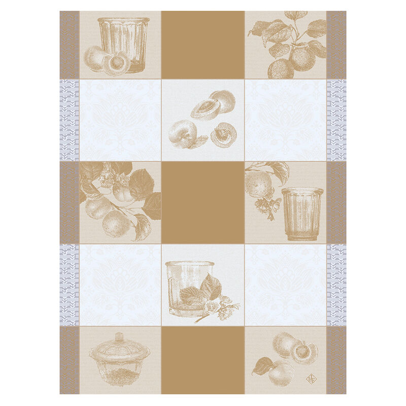 Paño de cocina Confitures Carreaux Osier 60x80 100% algodon, , hi-res