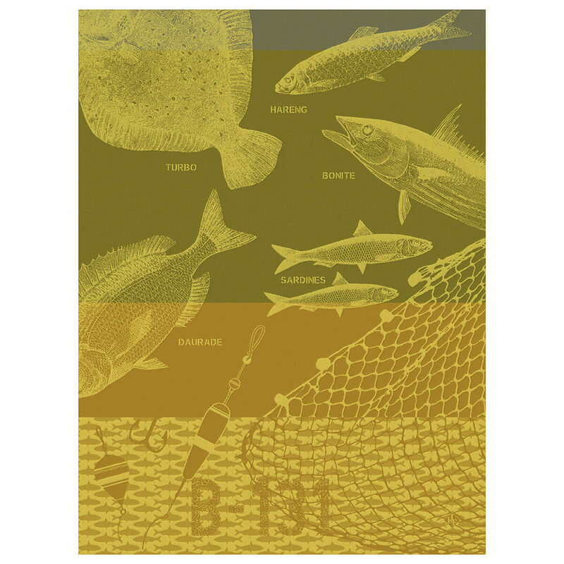 Paño de cocina Pêche en mer Ciré 60x80 100% algodon, , hi-res image number 0