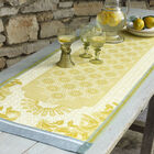 Camino de mesa Jardin d'orient Cedrat 50x150 100% lino, , hi-res image number 0