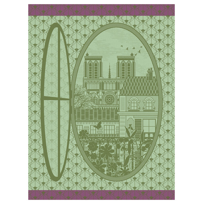 Paño de cocina Fenêtre sur Paris Erable 60x80 100% algodon, , hi-res image number 0
