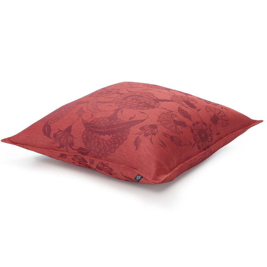 Funda de coj&iacute;n Ottomane Pivoine Burgundy 50x30 100% lino, , hi-res image number 2