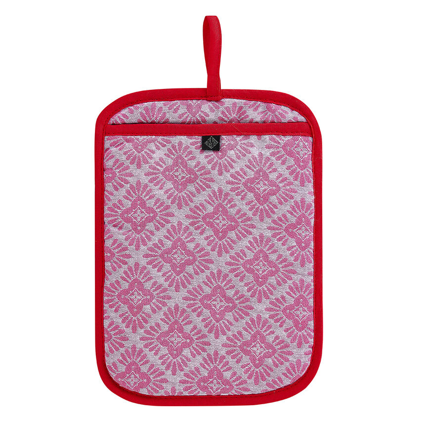 Agarrador Mumbai Fuchsia 27x20 100% algodon, , hi-res image number 0