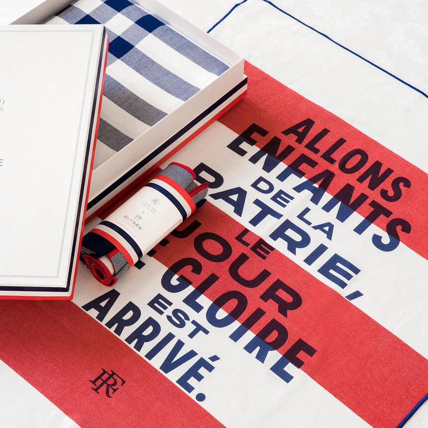 Pa&ntilde;o de cocina Elys&eacute;e Patrie Tricolore 60x80 100% algodon, , hi-res image number 2