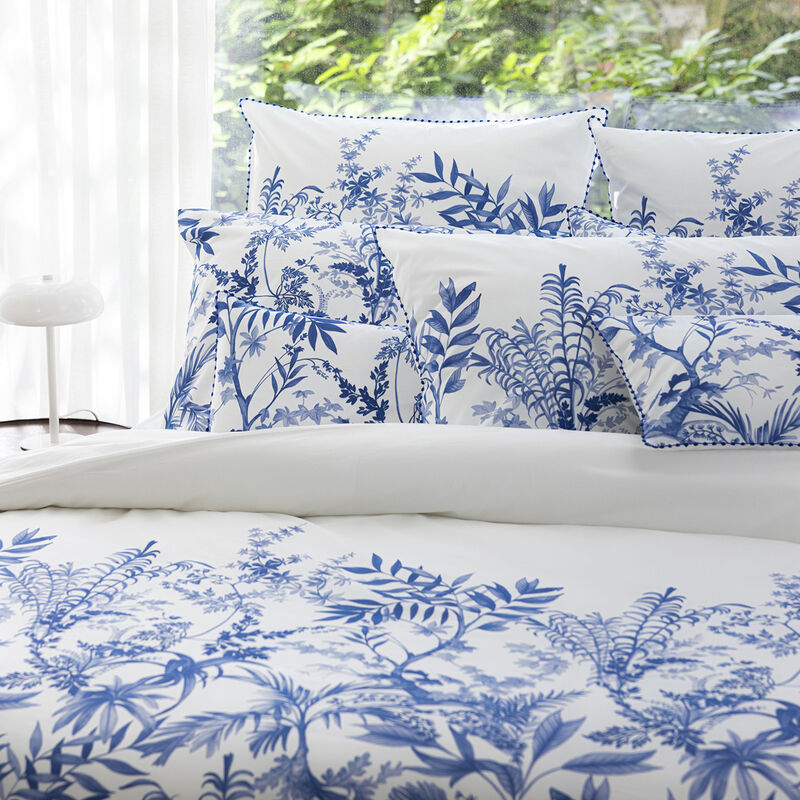Funda de almohada Jardin d'eden  Indigo 50X75 100% algodón, , hi-res