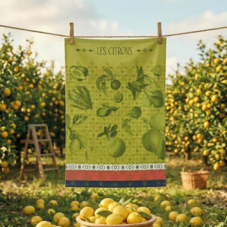 Pa&ntilde;o de cocina La beaut&eacute; du zeste Yuzu 60x80 100% algodon, , hi-res image number 0