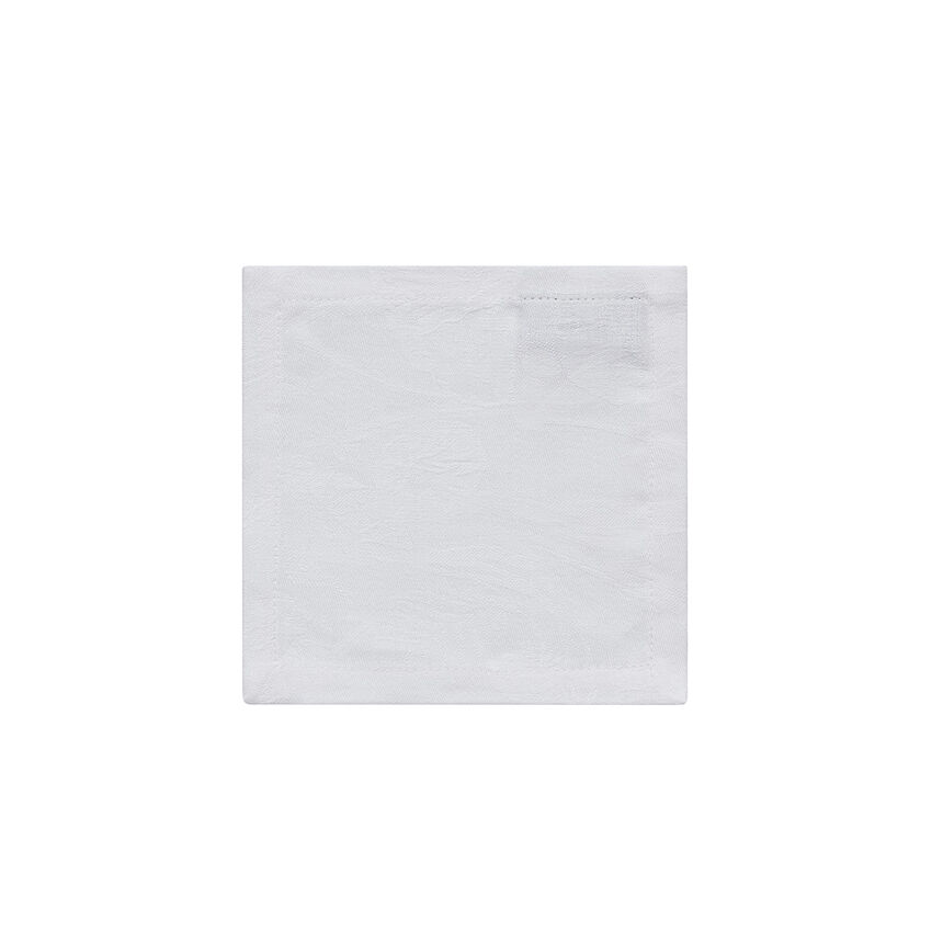 Servilleta de c&oacute;ctel Tivoli Blanc 17x17 100% lino, , hi-res image number 0