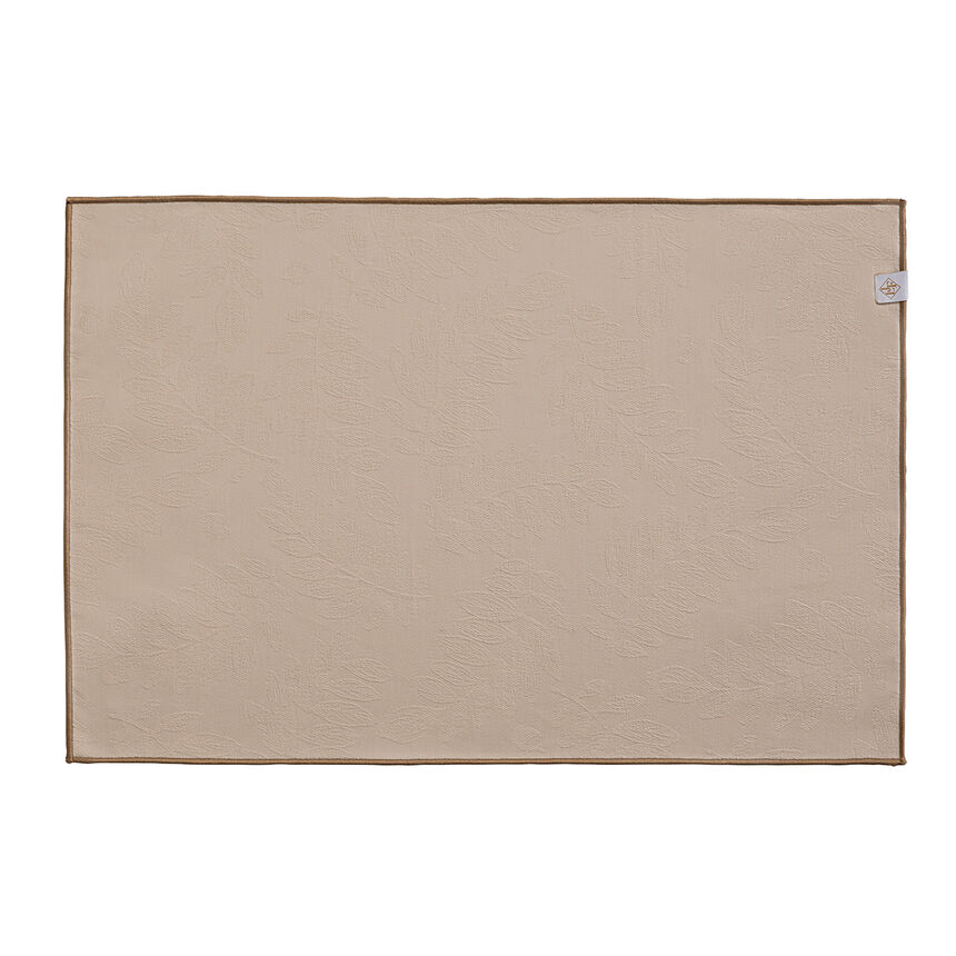 Individual antimancha Vegetal mood avec surjet bourdon Cajou 46x32 100% algodon, , hi-res image number 0