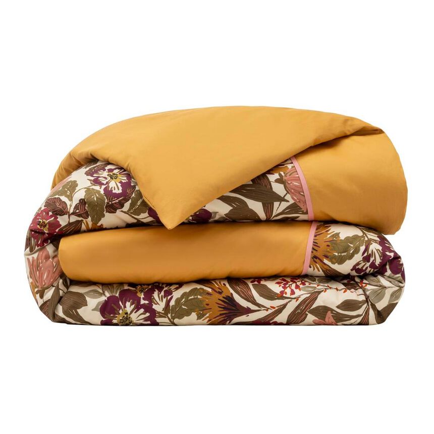 Funda n&oacute;rdica Panache de fleurs  Miel 135X200 100% algod&oacute;n, , hi-res image number 1