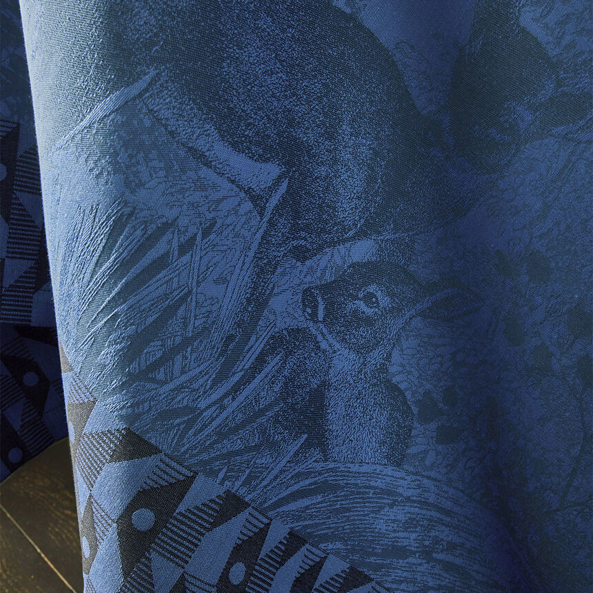 Mantel For&ecirc;t enchant&eacute;e Celeste 175x175 100% algodon, , hi-res image number 2