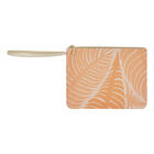 Bolsa Palme Orange 20x15 100% algodon, revestimiento acrílico. Adornos: Piel de vaca, , hi-res image number 1