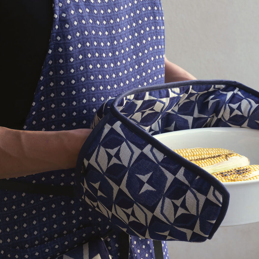 Agarrador Bistronome Indigo Talla &uacute;nico 100% algodon, , hi-res image number 1