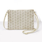 Bolsa Picto Beige 20x15 100% algodon, revestimiento acrílico. Adornos: Piel de vaca, , hi-res image number 0