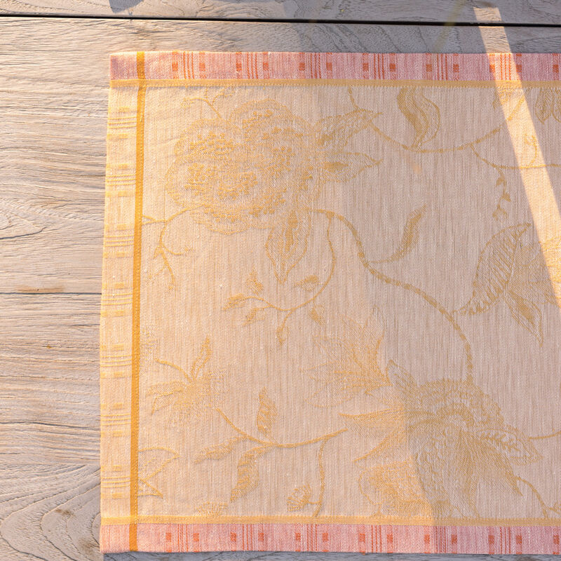 Individual &Eacute;t&eacute; Indien Abricot 50x36 100% lino, , hi-res image number 1