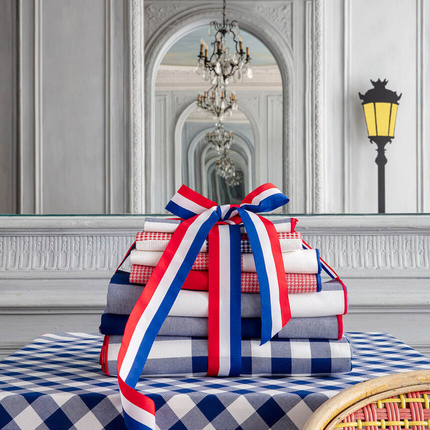 Mantel Elys&eacute;e Tricolore 150x150 100% algodon, , hi-res image number 2