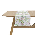 Camino de mesa Pois de senteur Floral 50x150 50% algodón - 50% lino, , hi-res image number 1