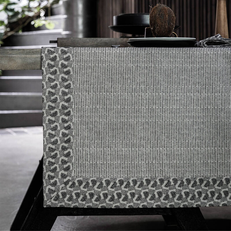 Mantel Empreintes Charbon 150x150 100% algodón, , hi-res image number 4