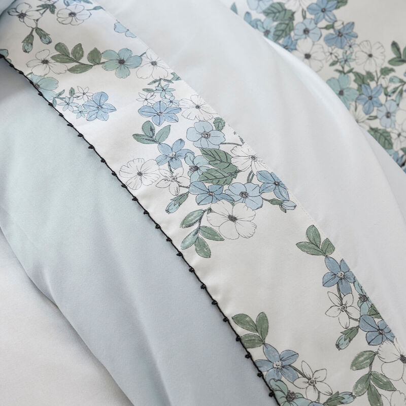 Sábana Manuka Ciel 190X290 100% algodón, , hi-res image number 1