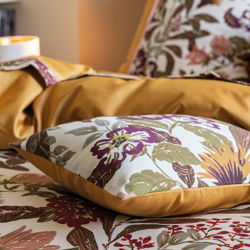 Funda de almohada Panache de fleurs Miel 40X80 100% algodón, , hi-res image number 4