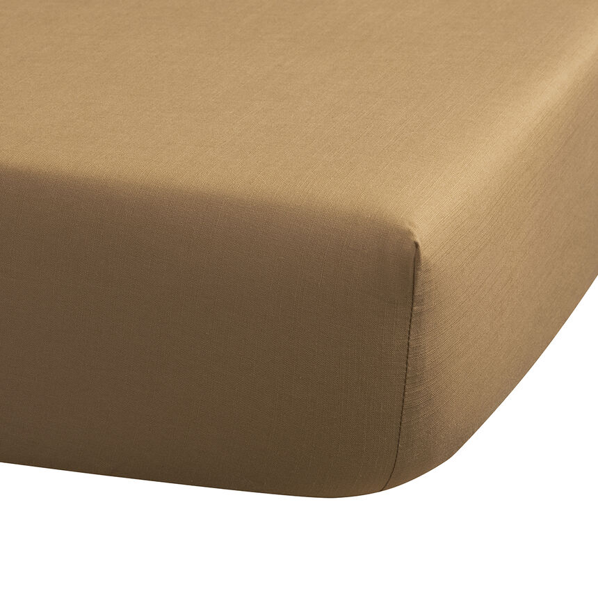 S&aacute;bana bajera Eclat Cannelle 90X200X35 100% algod&oacute;n, , hi-res image number 0