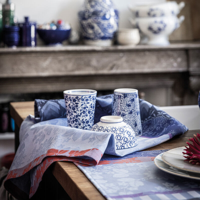 Paño de cocina Gipsy Azur 60x80 100% algodón, , hi-res image number 1