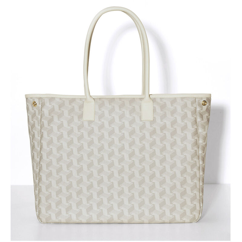 Bolsa de hombro Picto Beige  100% algodon, revestimiento acrílico. Adornos: Piel de vaca, , hi-res image number 1