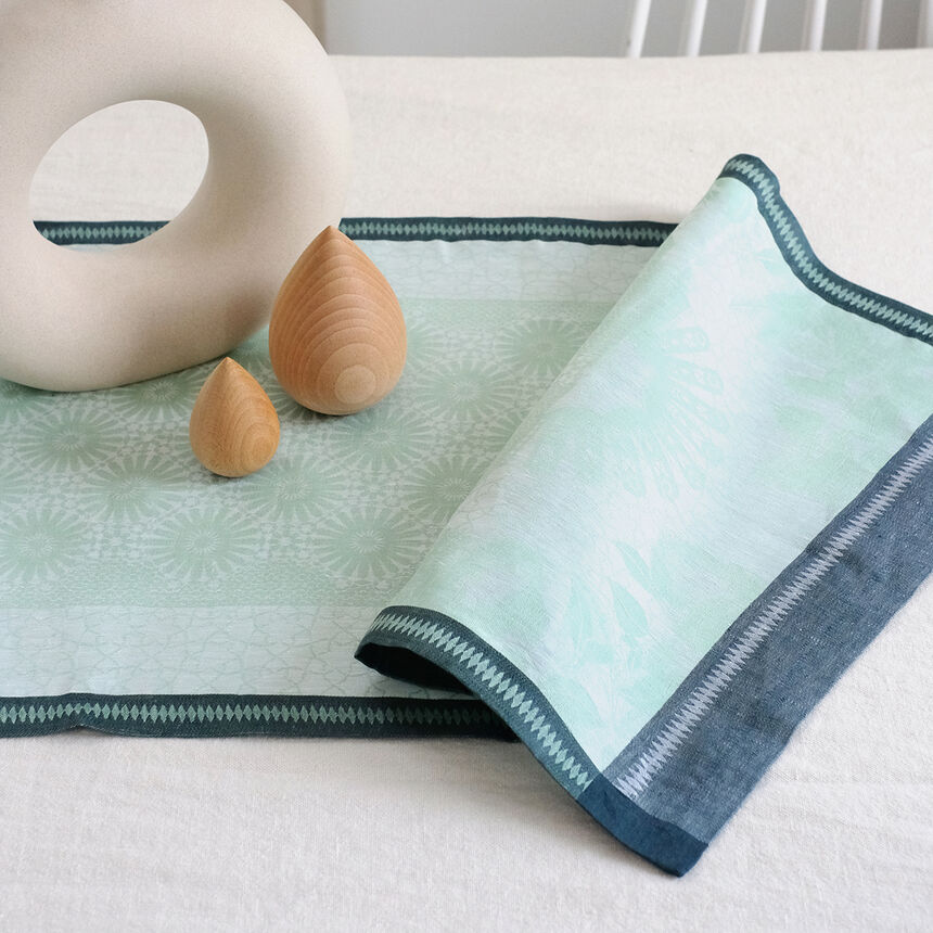 Camino de mesa Jardin d'orient Lino, , hi-res image number 0