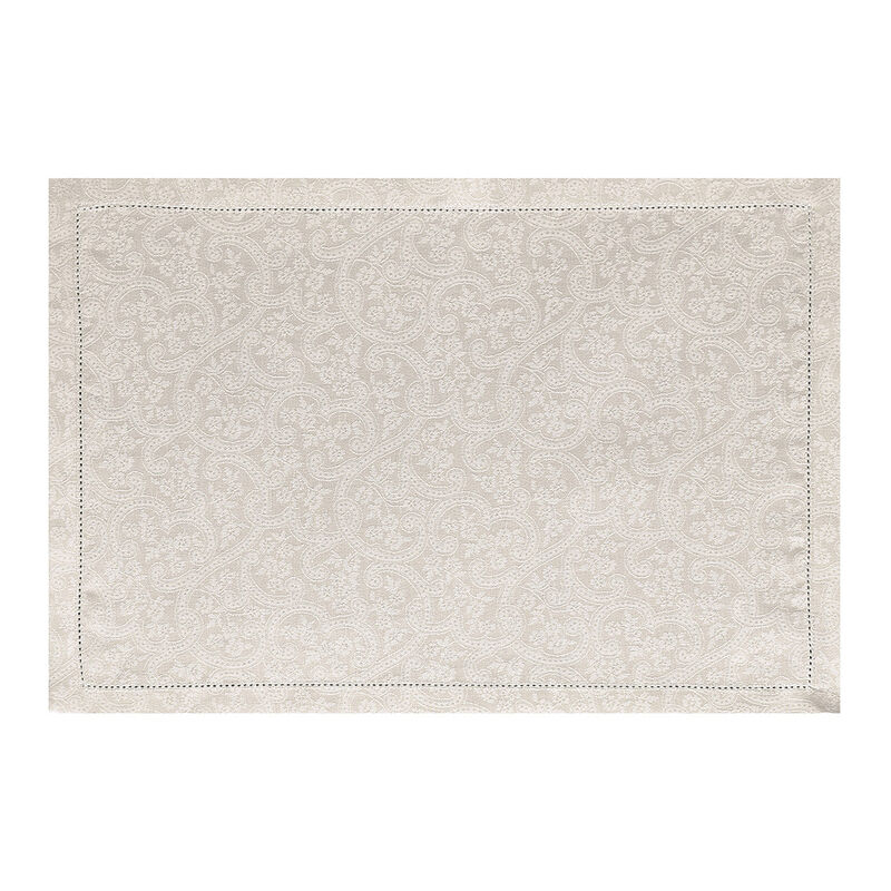 Individual Portofino Fiori Sabbia 50x36 100% lino, , hi-res image number 0
