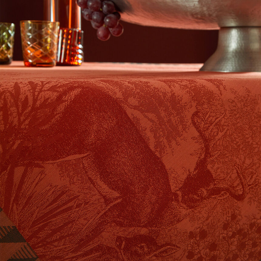 Mantel For&ecirc;t enchant&eacute;e Automne 175x175 100% algodon, , hi-res image number 2