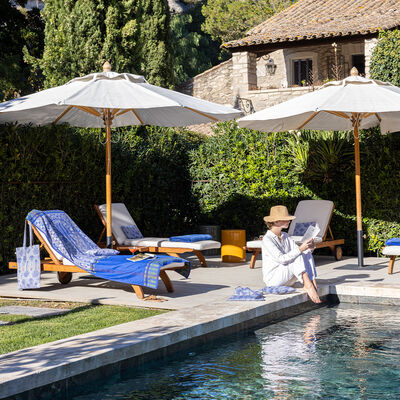 Toalla de playa Palmeraie Algod&oacute;n