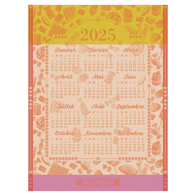 Paño de cocina Calendrier 2025 Algodón,  Paño de cocina Calendrier 2025 Algodón