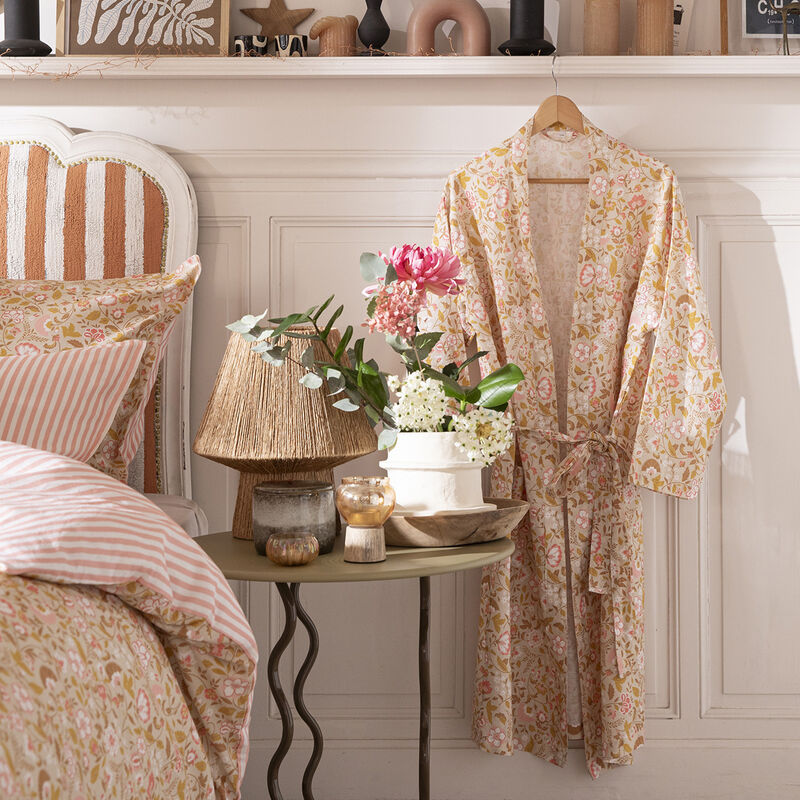 Kimono Bohème Beige XS/S 50% algodón - 50% lino, , hi-res