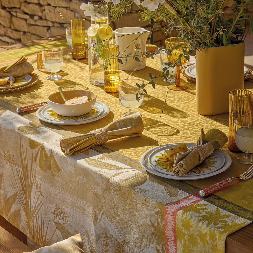 Mantel Sinhar&acirc;ja Fauve 175x175 100% algod&oacute;n, , hi-res image number 2