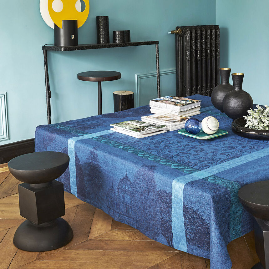 Mantel Symphonie Baroque Crepuscule 175x175 100% lino, , hi-res