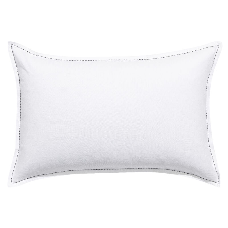 Funda de almohada Nuances Blanc 50X75 50% algodón - 50% lino, , hi-res image number 1
