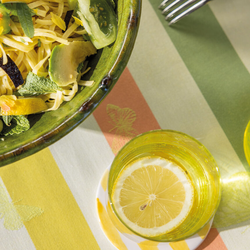 Camino de mesa Bal des papillons Citrus 50x150 100% algod&oacute;n, , hi-res image number 1