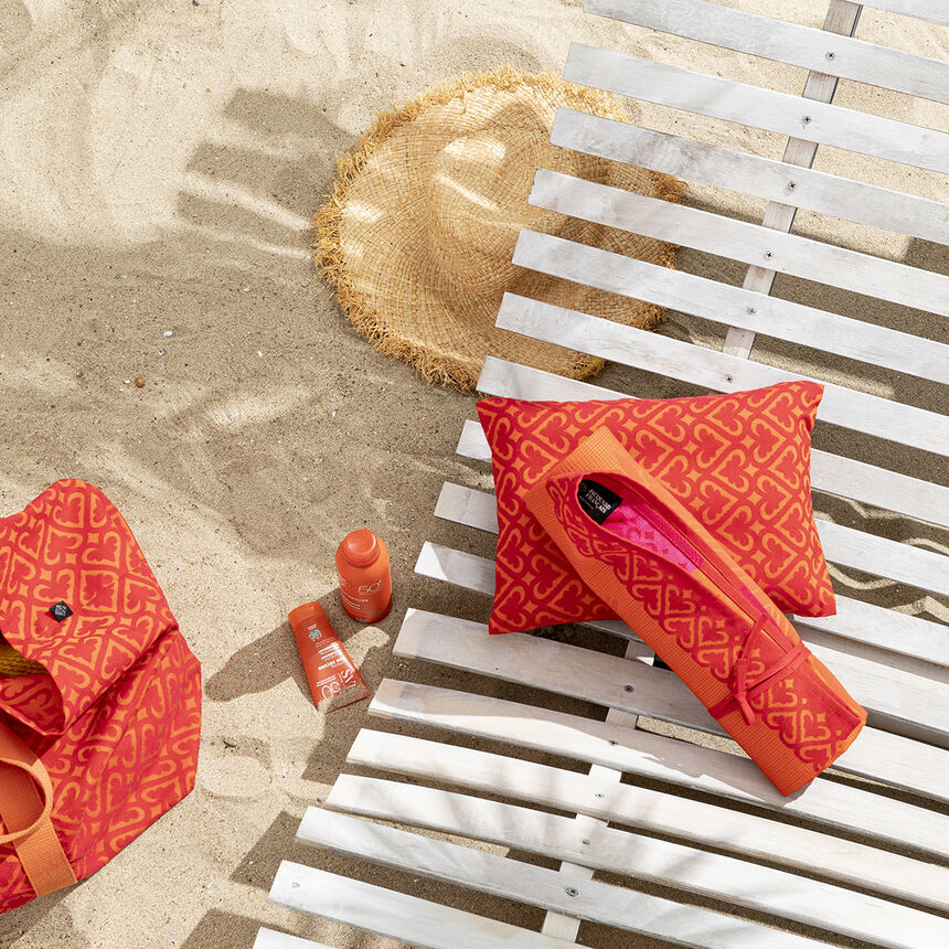 Coj&iacute;n de playa Mono&iuml; Capucine 32x25 100% algodon, , hi-res image number 0