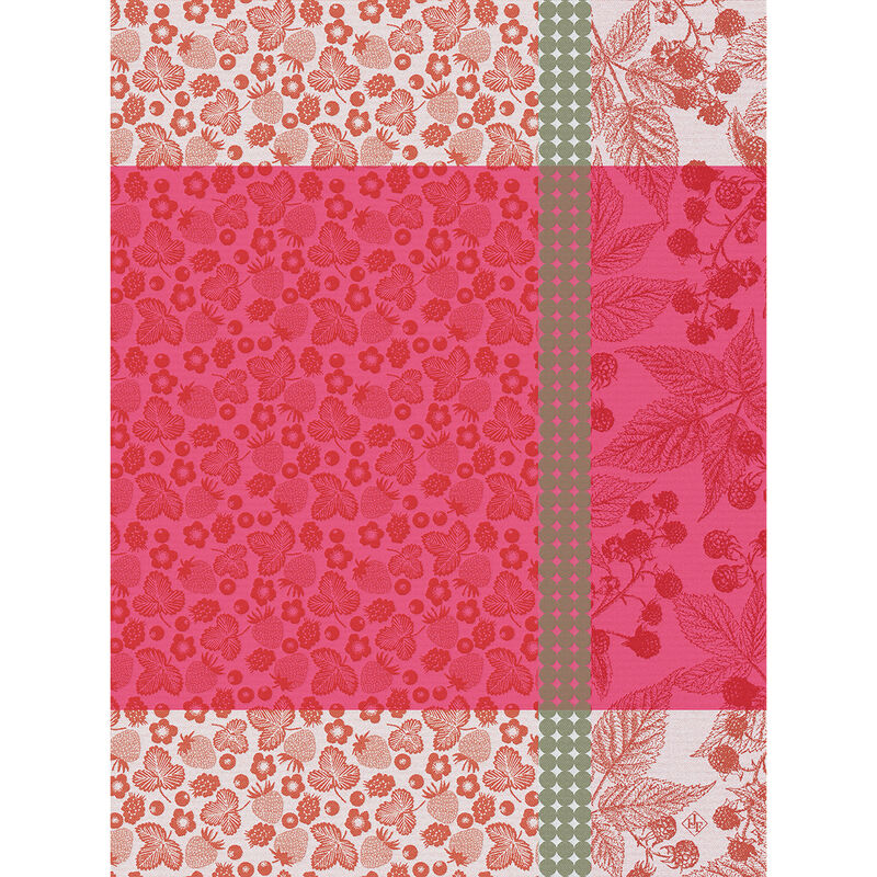 Paño de cocina Cueillette d'été Fraise 60x80 100% algodón, , hi-res image number 0