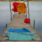 Toalla de playa Holi Saphir 100x200 100% algodon, , hi-res image number 3