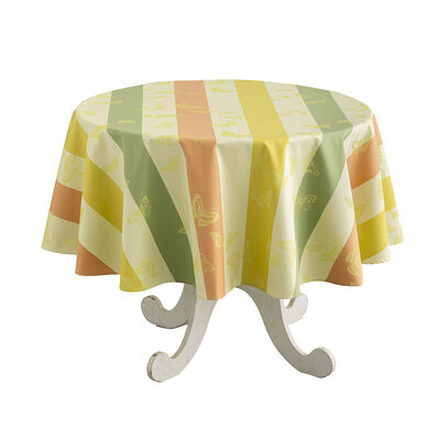 Mantel antimancha Bal des papillons Antimancha Citrus 175x250 100% algod&oacute;n