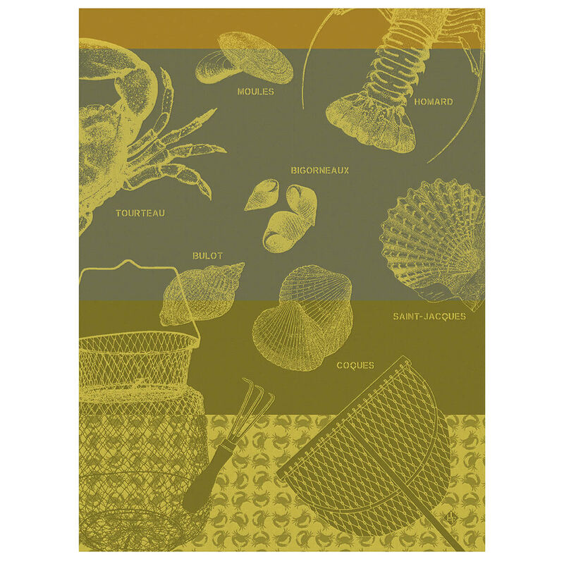 Paño de cocina Pêche à pieds Ciré 60x80 100% algodon, , hi-res image number 0