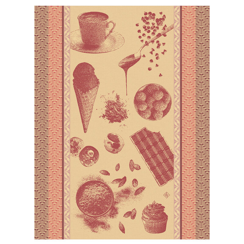 Paño de cocina Chocolats - Recettes Rubis 60x80 100% algodon, , hi-res image number 0