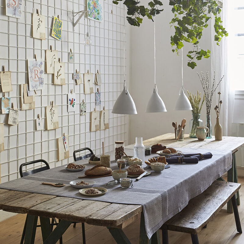 Mantel Slow Life Argile 150x150 89% algodón / 11% lino, , hi-res image number 0
