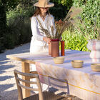 Mantel &Eacute;t&eacute; Indien Abricot 120x120 100% lino, , hi-res image number 0